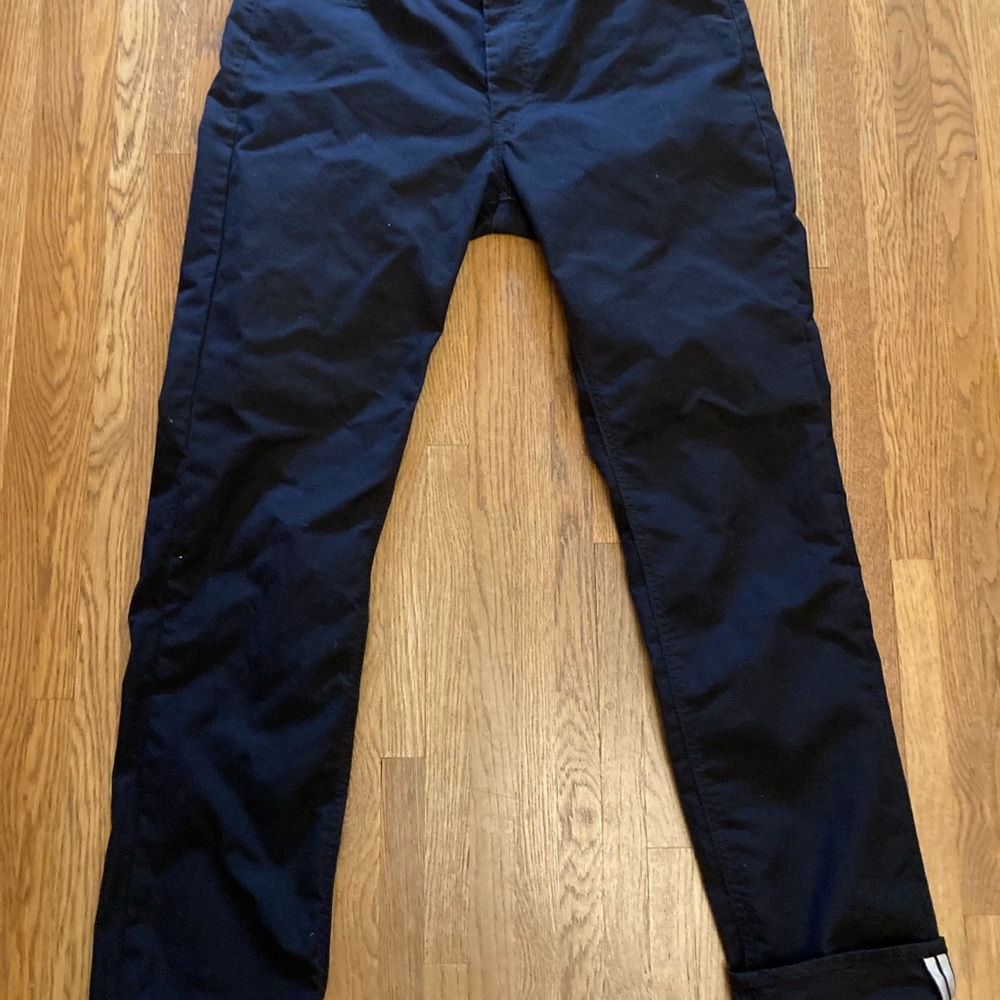Levi's 511 black cycling jeans with  Streamlined Silhouette